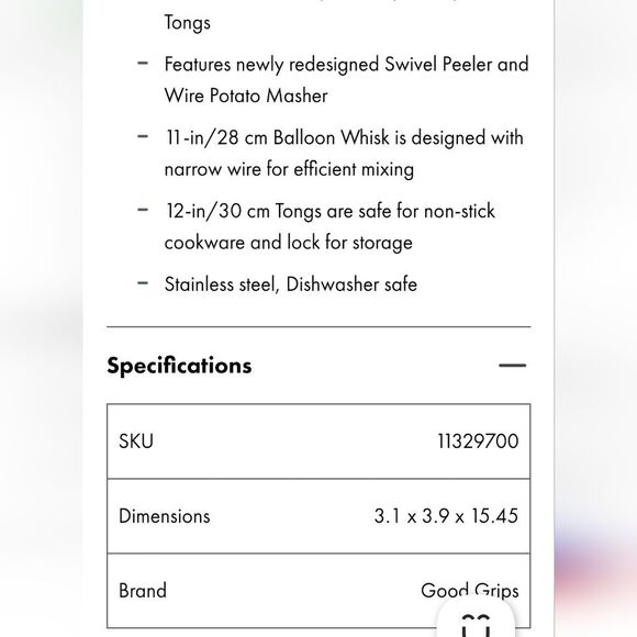 OXO Good Grips 4-PC Essential Kitchen Tool Set - Picture 9 of 13